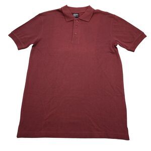 Pro 5 Shirt Mens S Maroon Plain Chest Button Short Sleeve Collared Top
